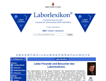 Tablet Screenshot of labor-bochum.de